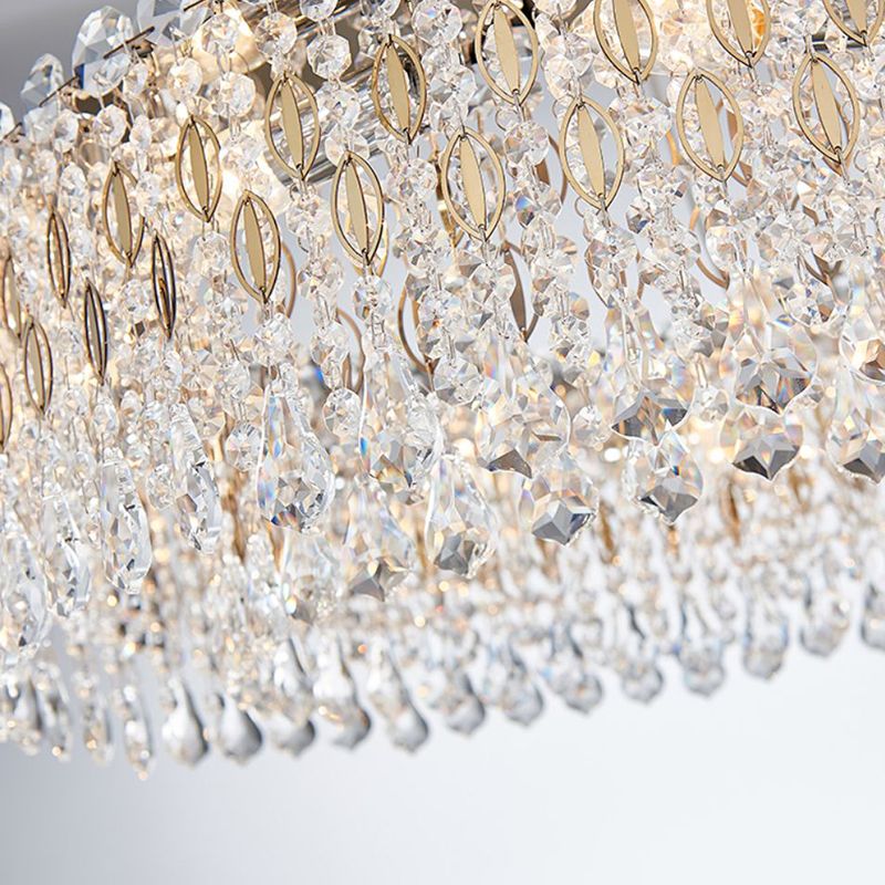 Contemporary Style Geometry Pendant Chandeliers Crystal Chandelier Lighting Fixtures
