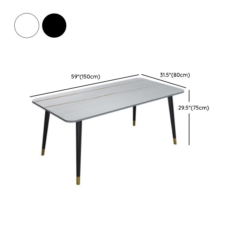 Modern 1/5/6/7 Pieces Dining Set Rectangle Stone Dining Table for Dining Room Kitchen