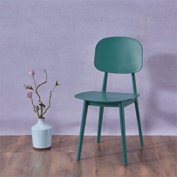 Contemporary Open Back Chair Plastic Dining Side Chair for Home