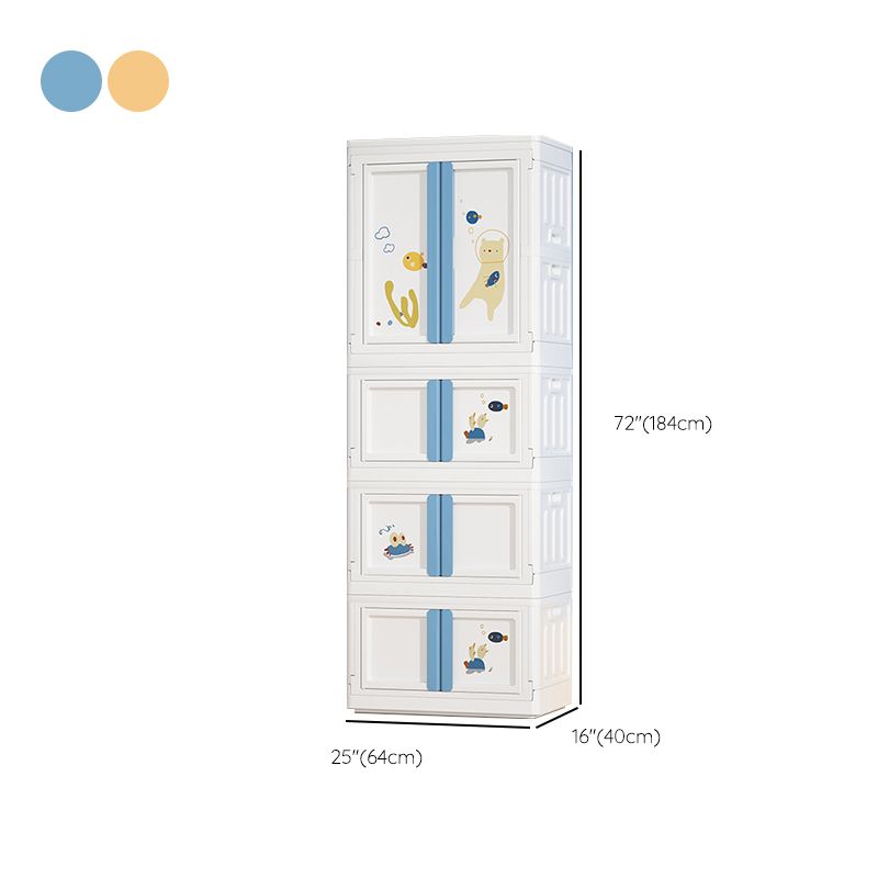 Plastic Bedroom Storage Cabinet Contemporary Hinged Door Cabinet