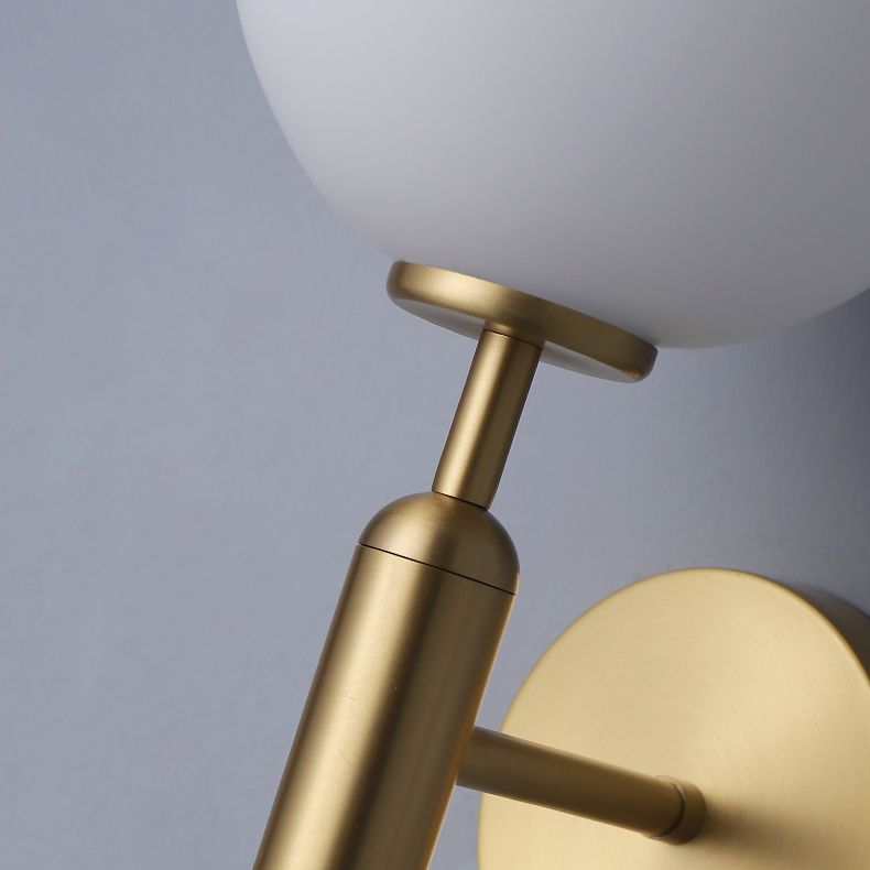 Glas Globus Wandbeleuchtung Merkmale moderner Stil 1 Lichtwandmontiertes Leuchten in Gold