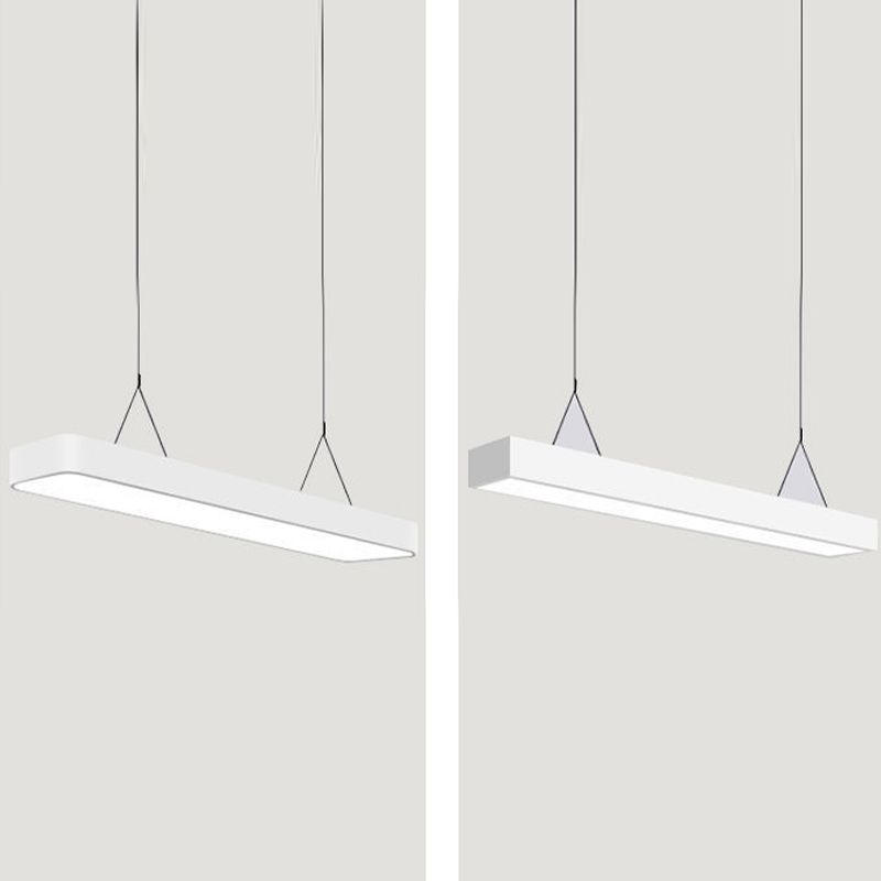 Bureau de style contemporain Rectangle en forme de pendentif LED Lumières décoratives