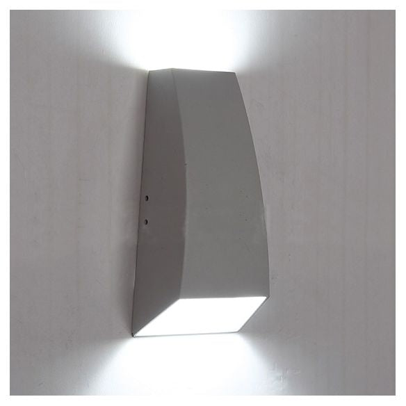 Lámpara de apliques de pared geométrica negra/gris estilo LED de aluminio LED de aluminio Luz de aluminio en iluminación blanca/cálida