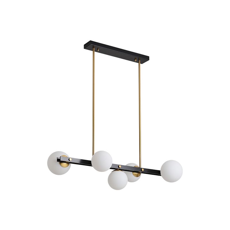 Modern Style Dining Pendant Lamp Dining Room Glass Shade Hanging Light Fixture