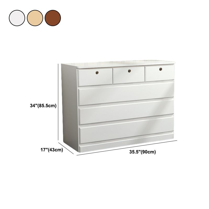 Contemporary Storage Chest Wood Storage Chest Dresser 15.7" W