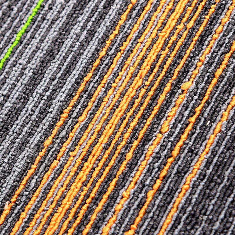 Carpet Tile Non-Skid Fade Resistant Gradient Loose Lay Carpet Tiles Living Room