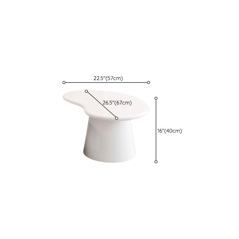 Contemporary Coffee Table White Solid Wood Coffee Cocktail Table
