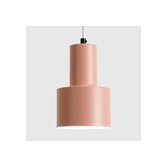 Cilindro de luz colgante de Macaron Loft Cilindro 1 Cabezal Costeo metálico de la sala de reuniones para la sala de reuniones