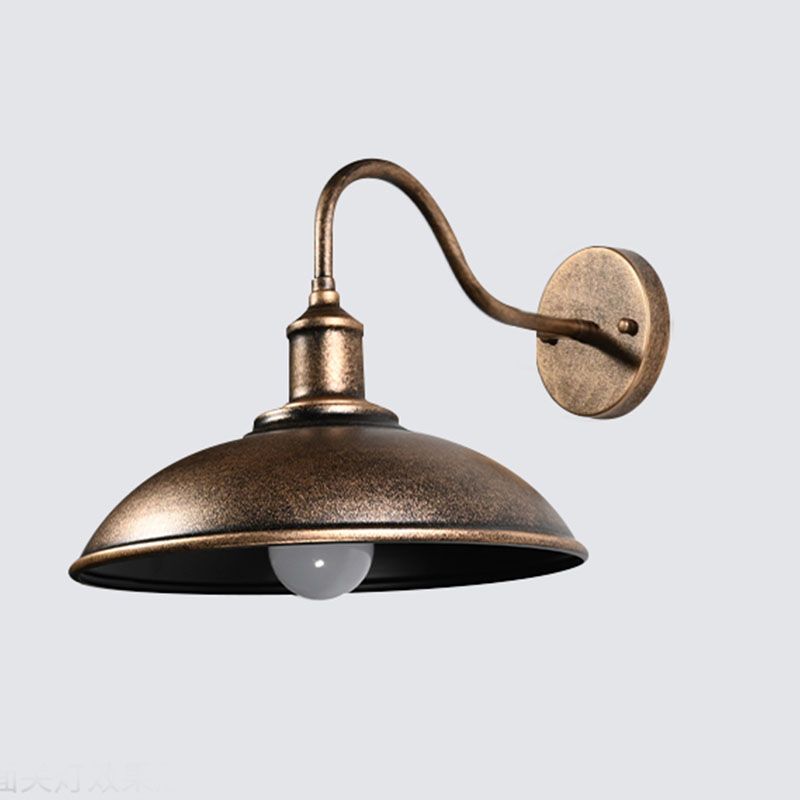 Antike Scheunen Schatten Wandleuchte, Metall 1-Licht-Leuchtenleuchte