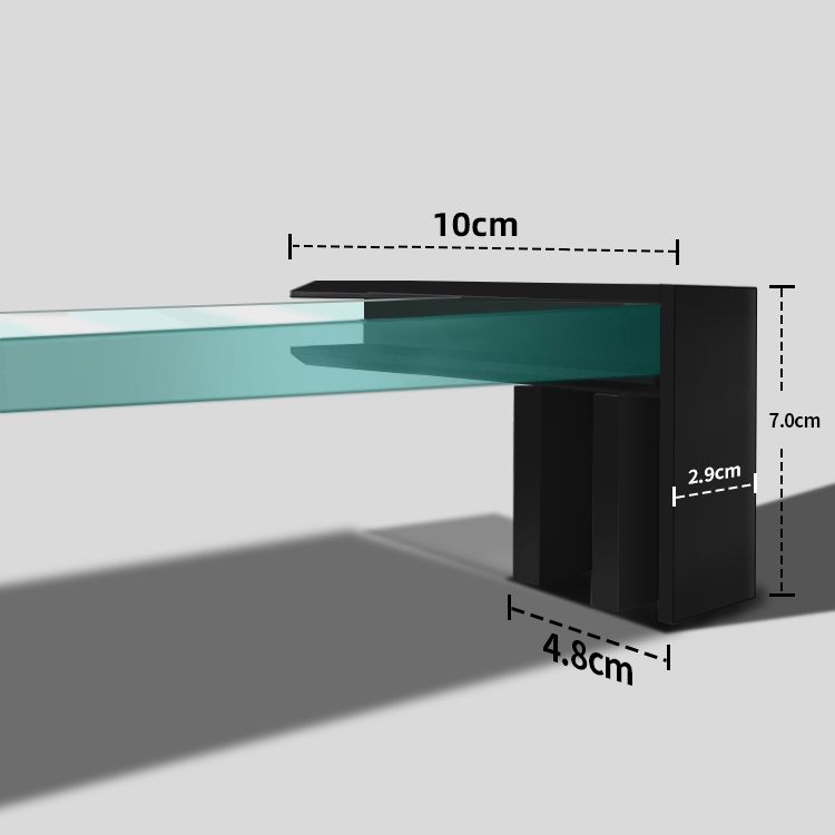 Semi-Frameless Single Sliding Shower Door Transparent Laminated Glass Shower Bath Door