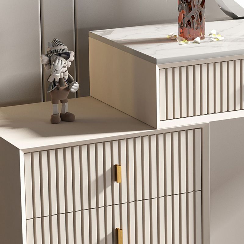 29.92" High Vanity Table with Drawers Stone Top Make-up Vanity