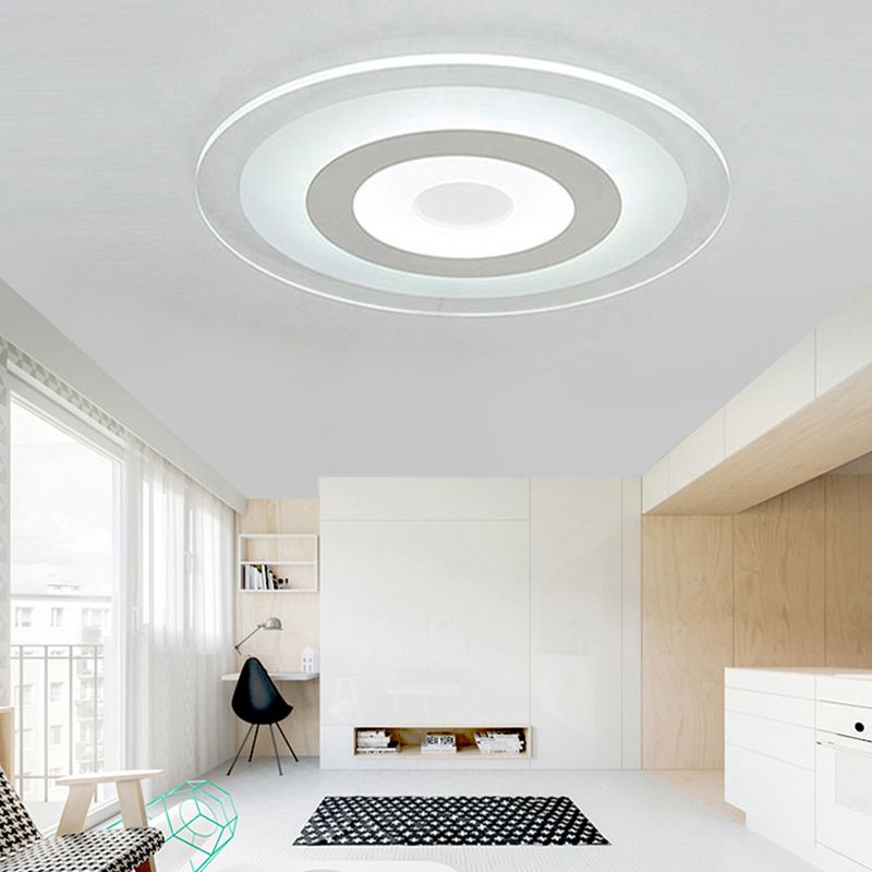 Circular Flush Mount Ceiling Lights Modern Acrylic Flushmount