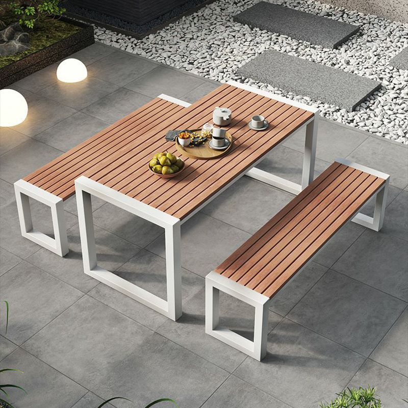 Modern 1/3/4/5/7 Pieces Picnic Table Set Manufactured Wood Dining Picnic Table Set