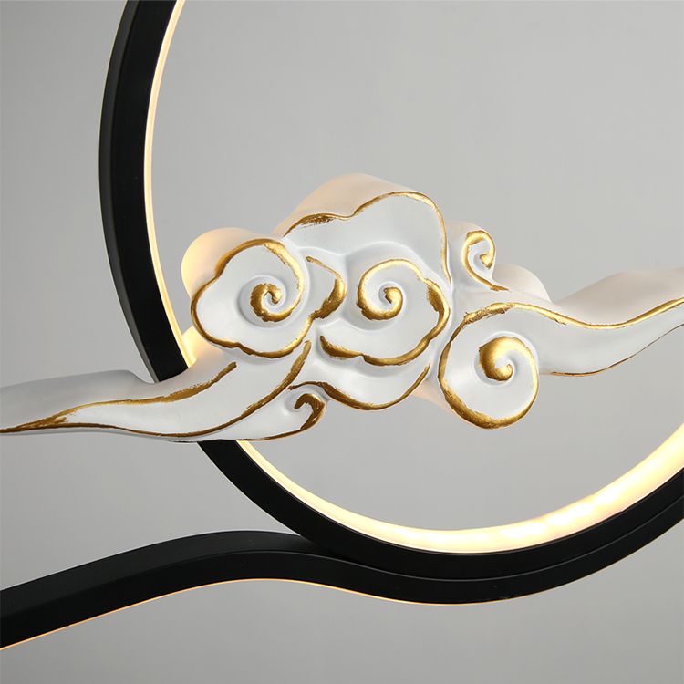 Résine suspendue suspension des lampes suspendues linéaires modernes pour salle à manger