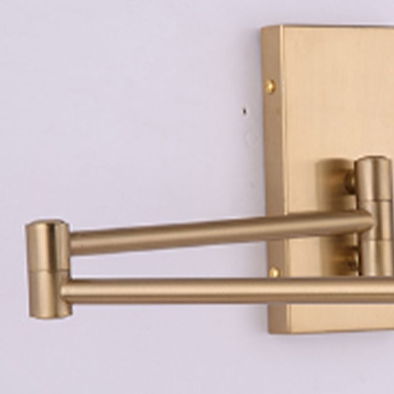 Modern Style Curved Arm Shape Wall Sconce Ceramic 1 Sconce Light in Gold / Black