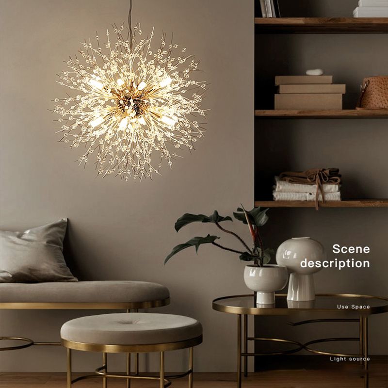 Dandelie Opgehangen verlichtingsarmatuur Moderne hangende hanglampen met meerdere hoofdlichten