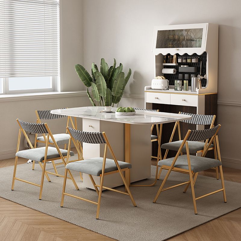 Rectangle Shape Contemporary 1/3/5 Piece Dining Room Table Set