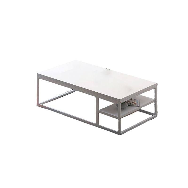 16.54" Tall Contemporary Style Coffee Cocktail Table Metal Frame Coffee Table