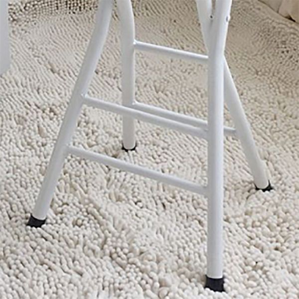 Foldable Bistro Round Shape High Chair Modern Counter Chair with Metal 4 Legs