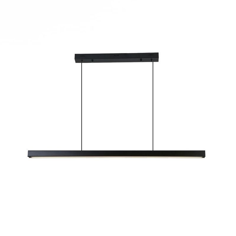 Modern LED Island Chandelier Lights Office Minimalism Linear Island Lighting