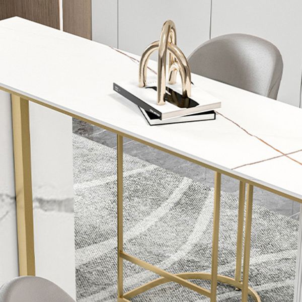 Modern  Bar Table Sintered Stone Dining Table for Kitchen Living Room