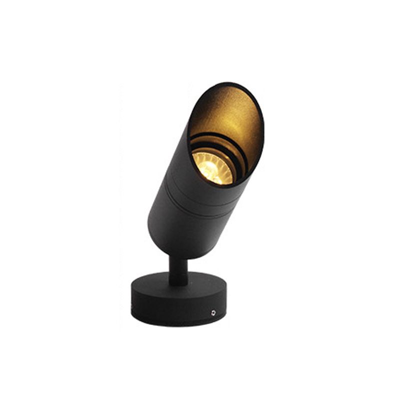 Adjustable 1 - Light Wall Mount Light Modern Wall Reading Spotlight in Dark Black