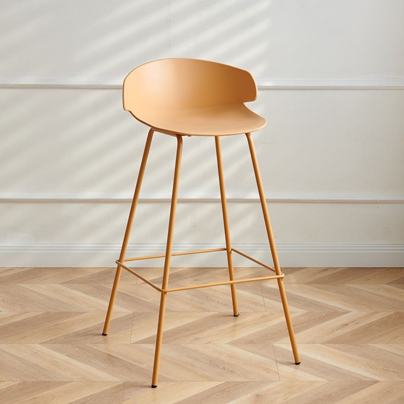 Nordic Style Metal Bar-stool Plastic Counter Bar Stool for Indoor Use