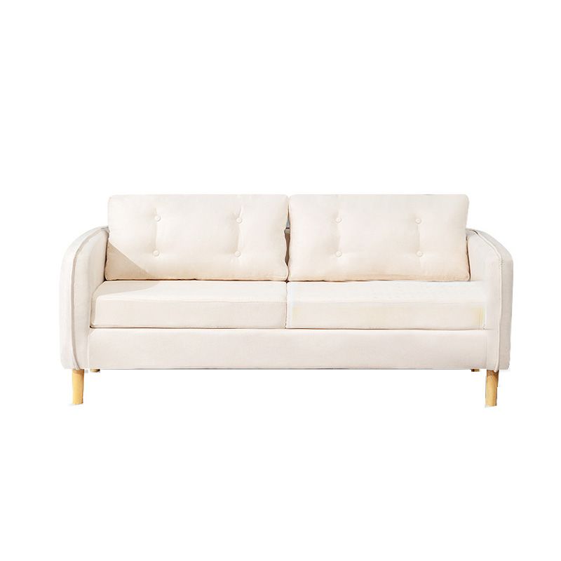 Linen Chesterfield Sofa Living Room Loose Back with 4 Legs Seating