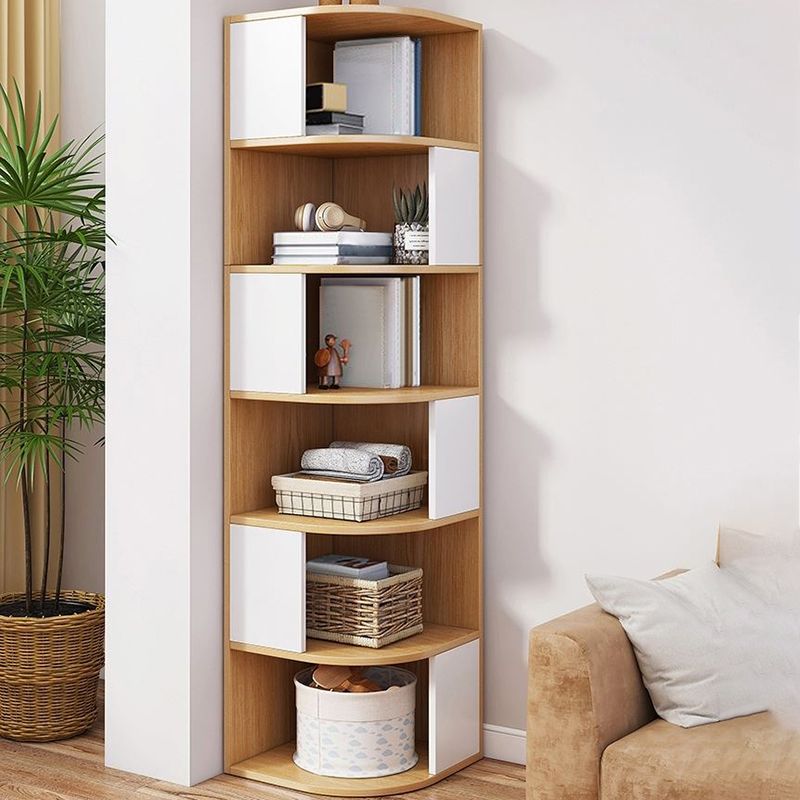 Urban Bookcase Engineered Wood Closed Back Shelf Bookcase for Living Room