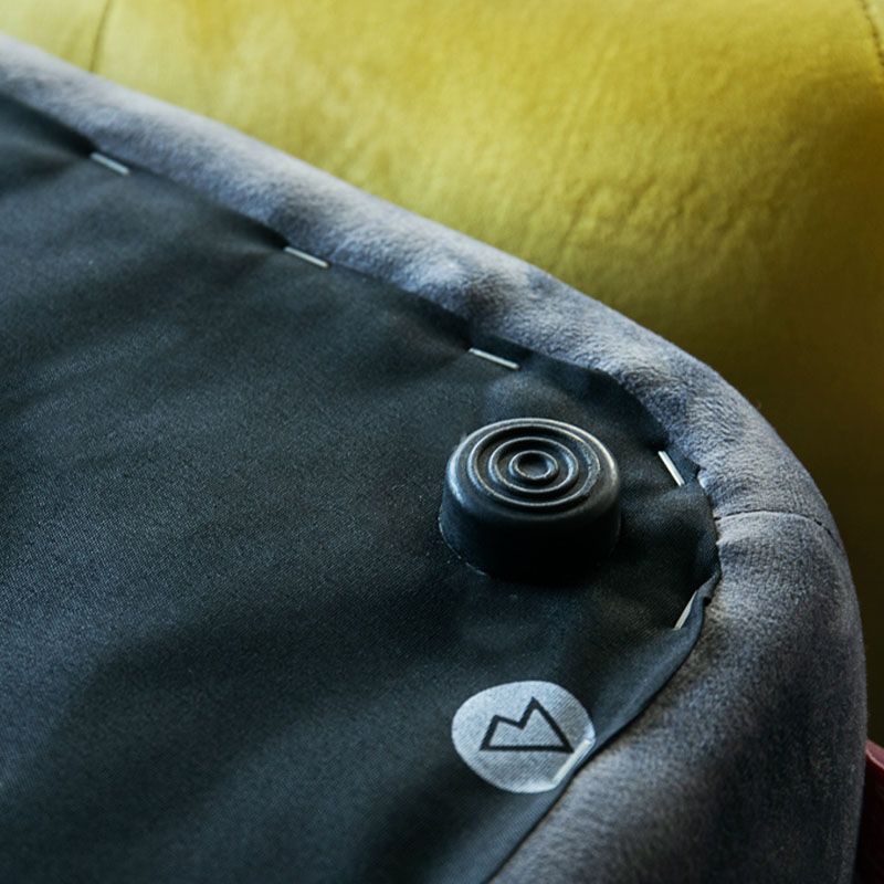 Contemporary Pouf Ottoman Velvet Upholstered Fade Resistant Solid Color Square Ottoman