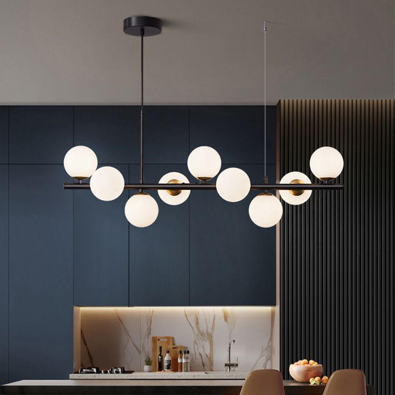 Luz de colgante de cabezal múltiple de estilo de isla de estilo simple moderno para sala de estar para sala de estar