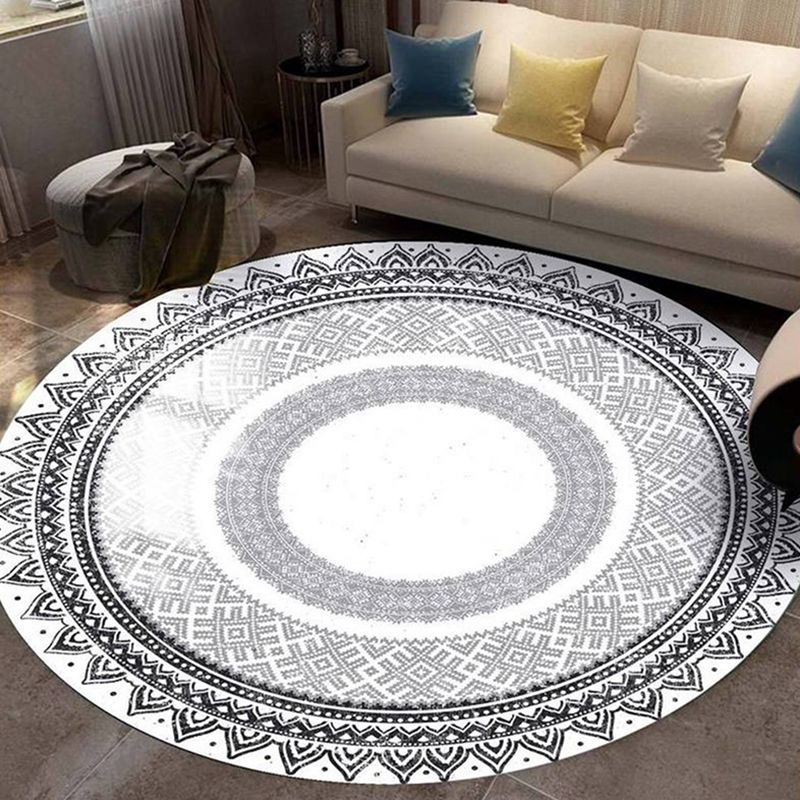 Teppich im marokkanischen Teppichpolyester Teppich nicht rutschfestem Innenteppich