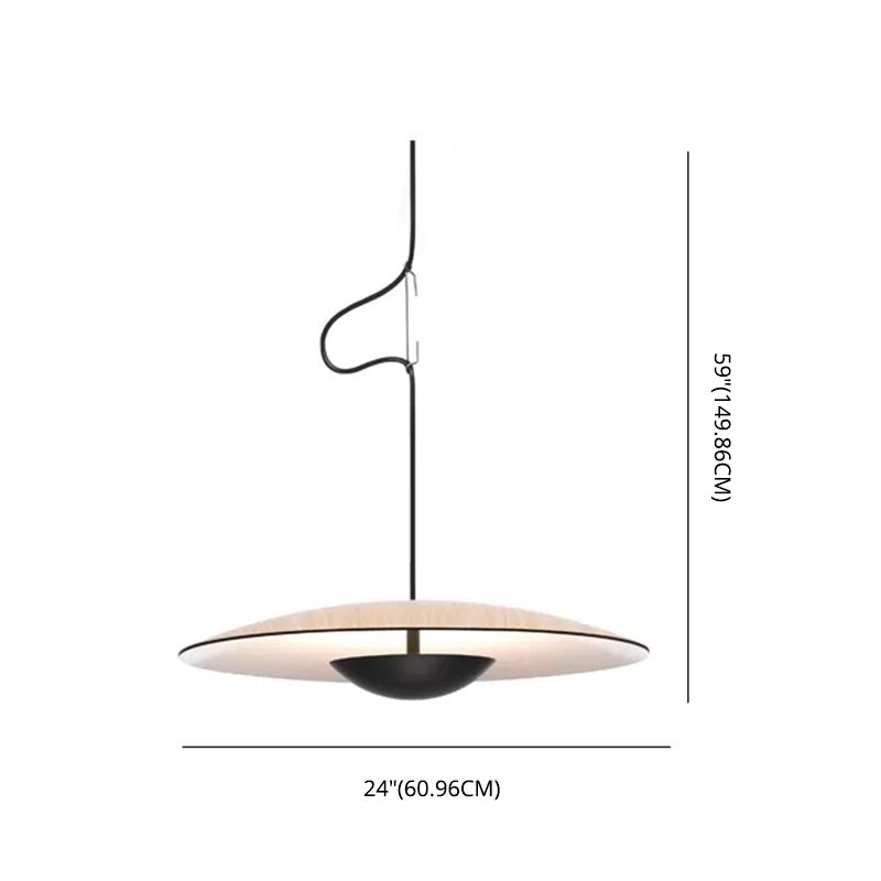 Nordic Modern Creative Metal Pendant Light Flying Saucer LED Small Suspension Light for Bedroom