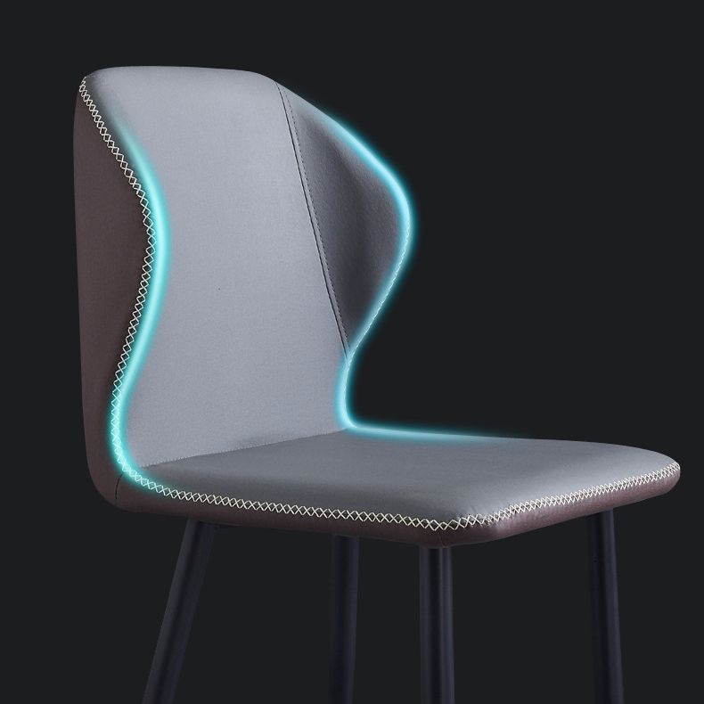 Contemporary Style Metal Chairs Wingback Side Kitchen Dining Room Chair