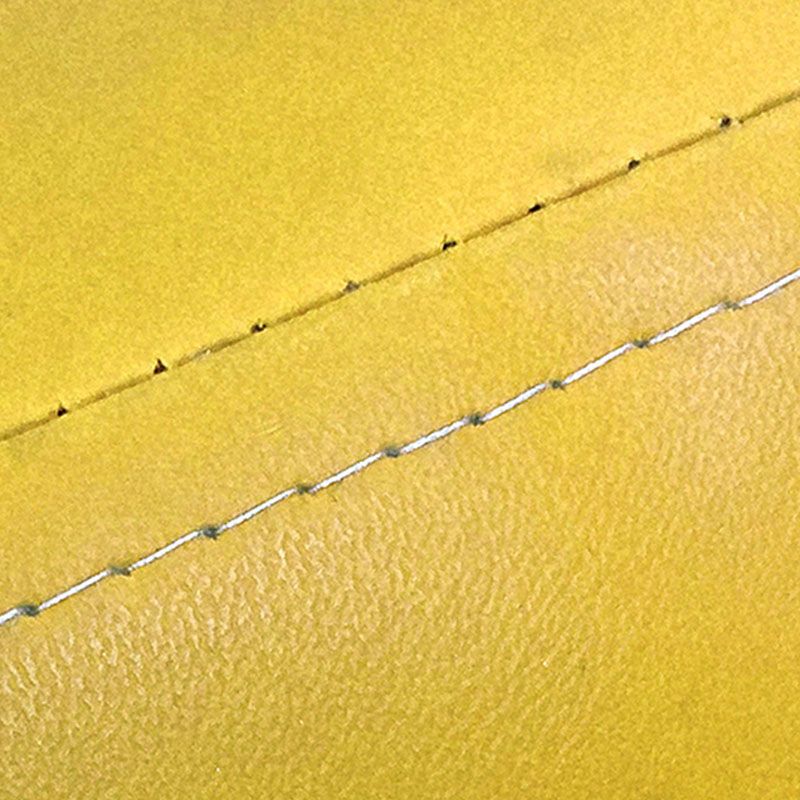 Contemporary Style Footstool Square Leather Foot Stool with 4 Legs