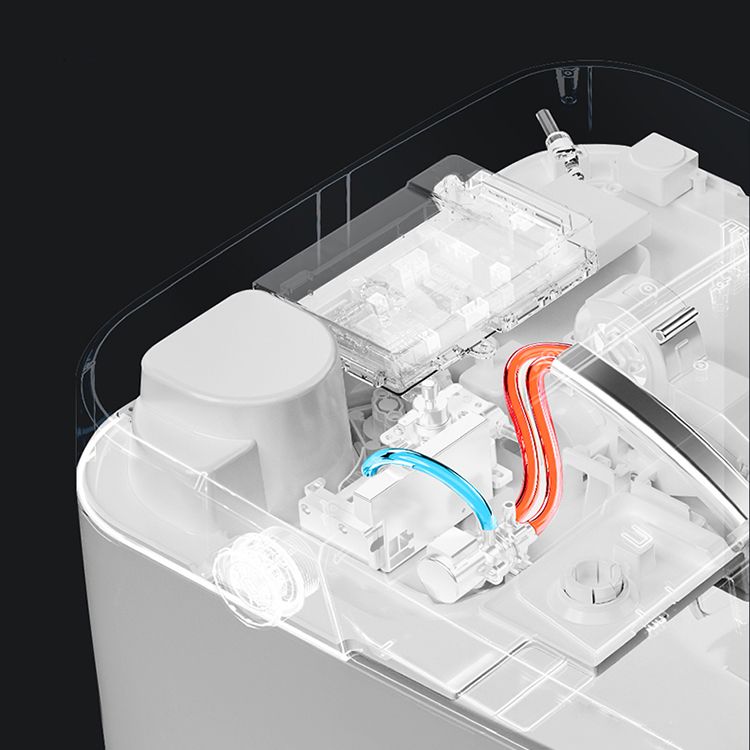 Modern White Wall Mount Urine Toilet Siphon Jet Toilet Bowl with Toilet Seat