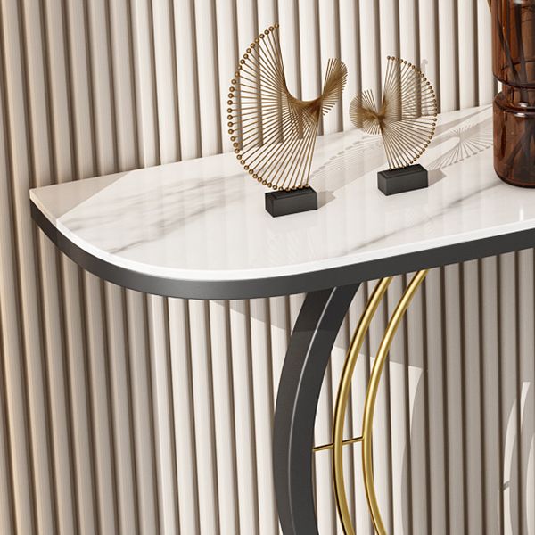 Contemporary Console Table Antique Finish Console Sofa Table
