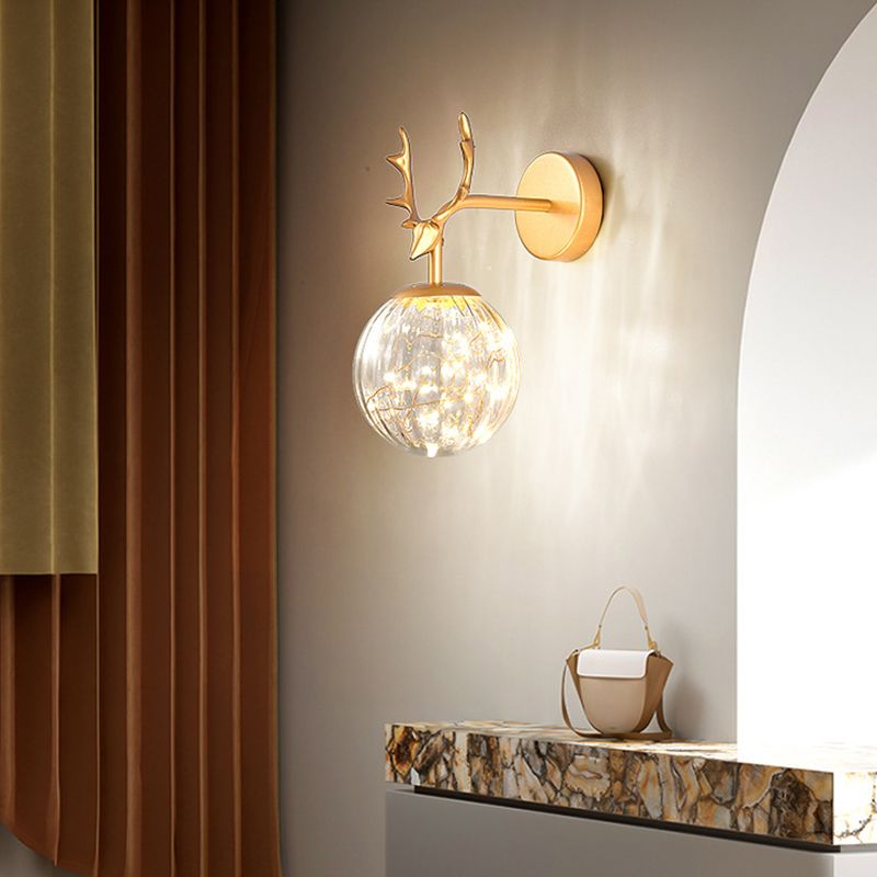 Creative Nordic Nordic Stipical Sconce Sconce Lampade Glass 1 Prononi leggeri