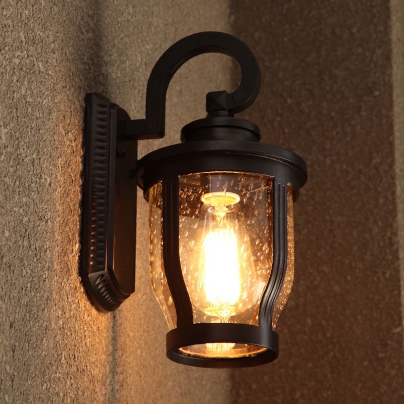 Wall Sconce Light Fixture Industrial Style Glass Shaded Wall Mounted Light Fixture
