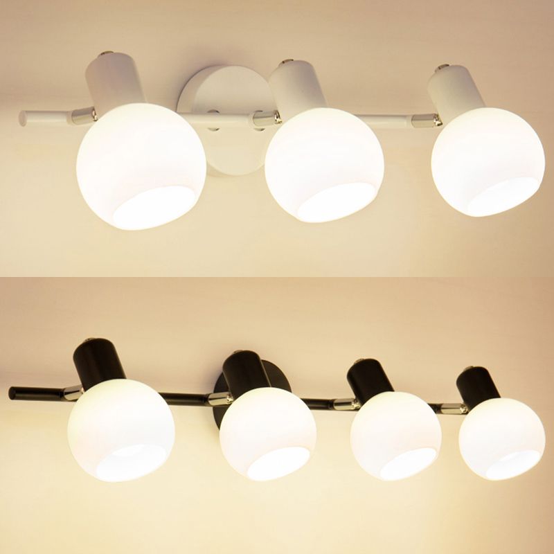 Illuminazione a parete a forma di palla lampada da parete in stile minimalista in vetro