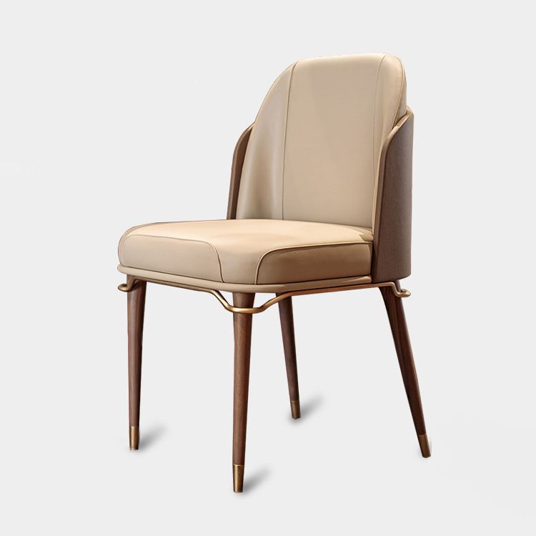 Silla lateral de comedor interior contemporánea de madera 20 "de ancho sólido sólido sillón de comedor