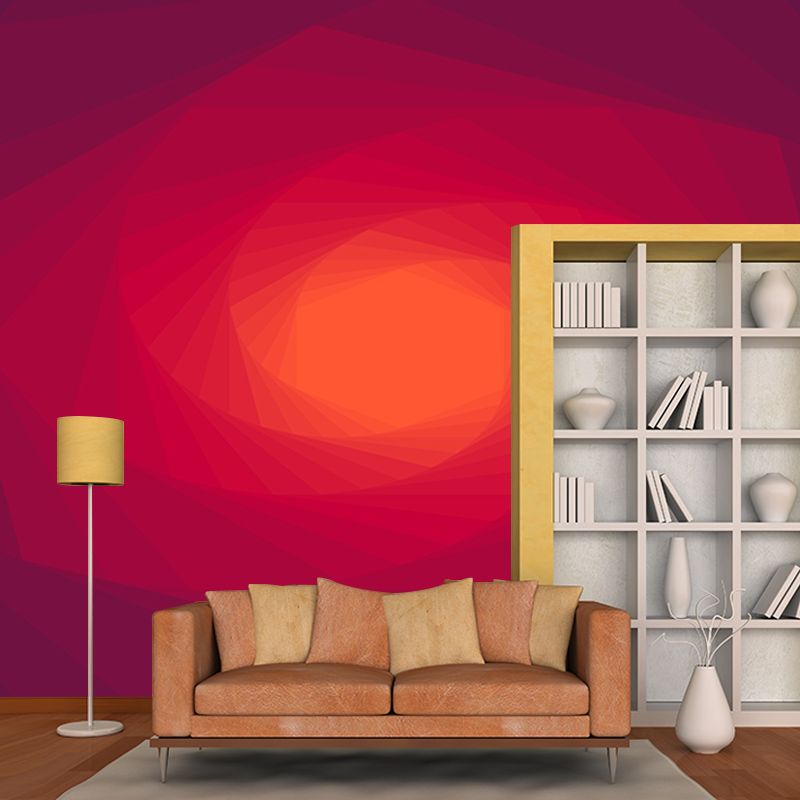 Hexagon Geometry Wall Murals Modern Style Moisture Resistant Wall Covering