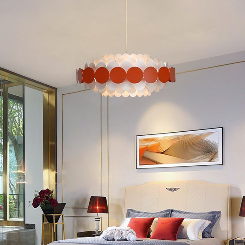 Almacenamiento de la lámpara de lámpara de estilo moderno accesorio de iluminación colgante para sala de estar