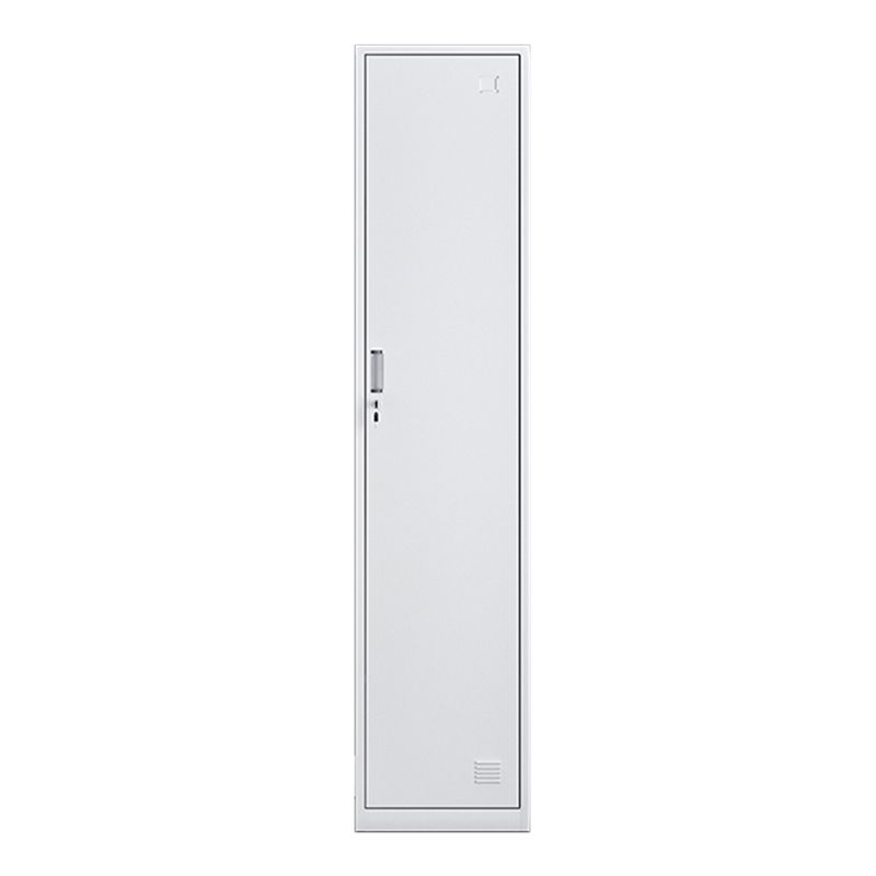 White Contemporary Non-Hanging Armoire Steel Home Cabinet with Door