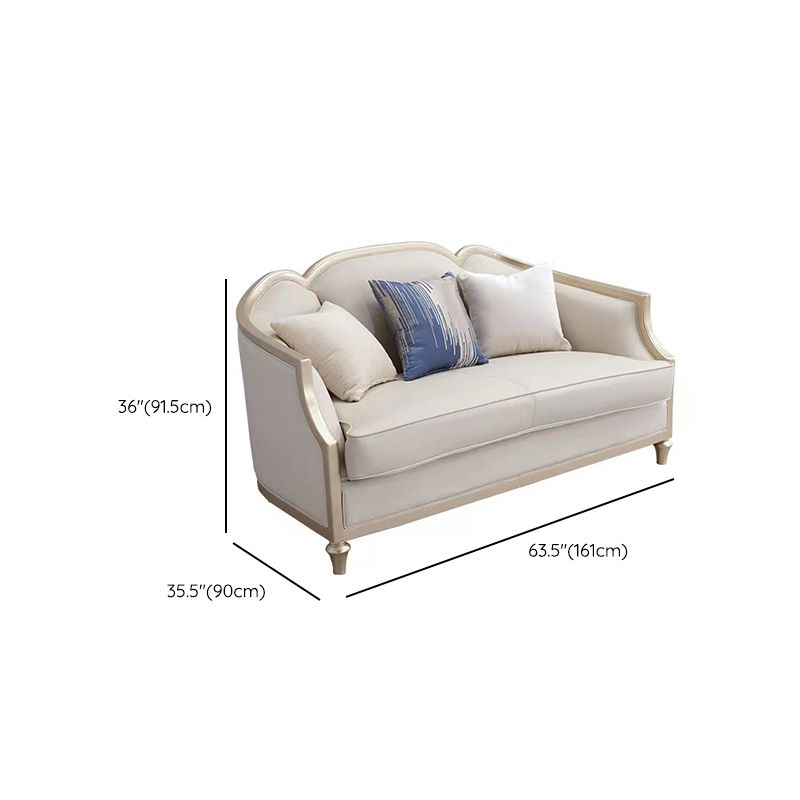 Glam No Distressing Single Cushion Seat Genuine Leather Sofa