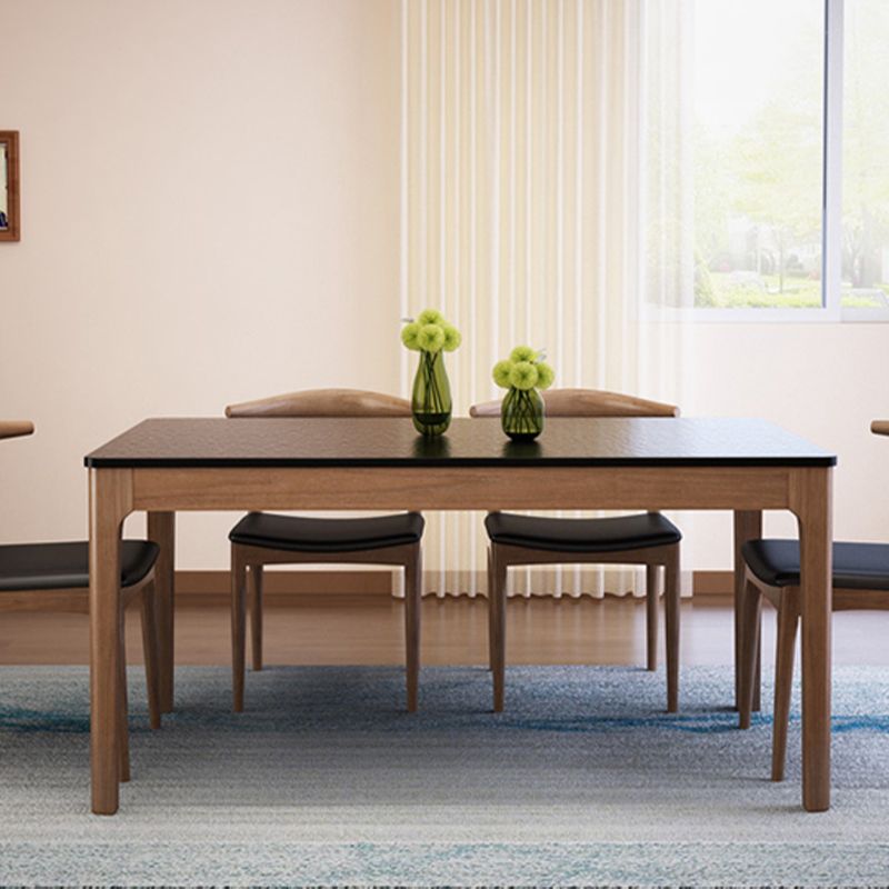 Black and Brown Dining Room Dinner Kitchen Table Modern Dining Table