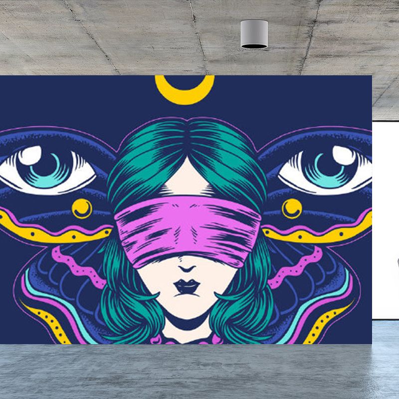 Illustration Magical Pattern Wall Mural Giant Wall Covering for Dining Room, Custom