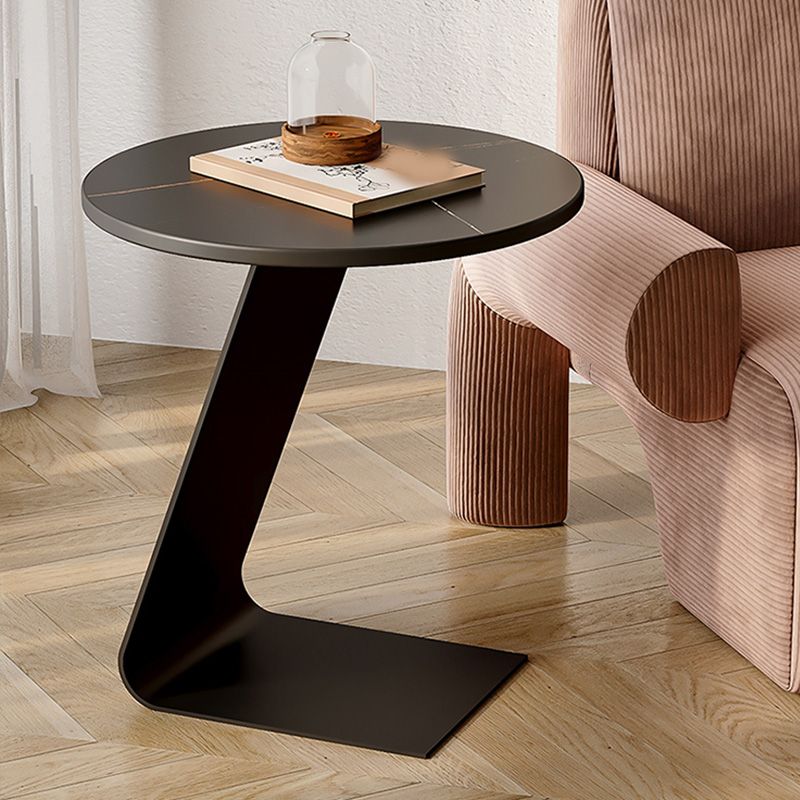 Round Accent Side Table Metal C Side Table Side End Snack Table
