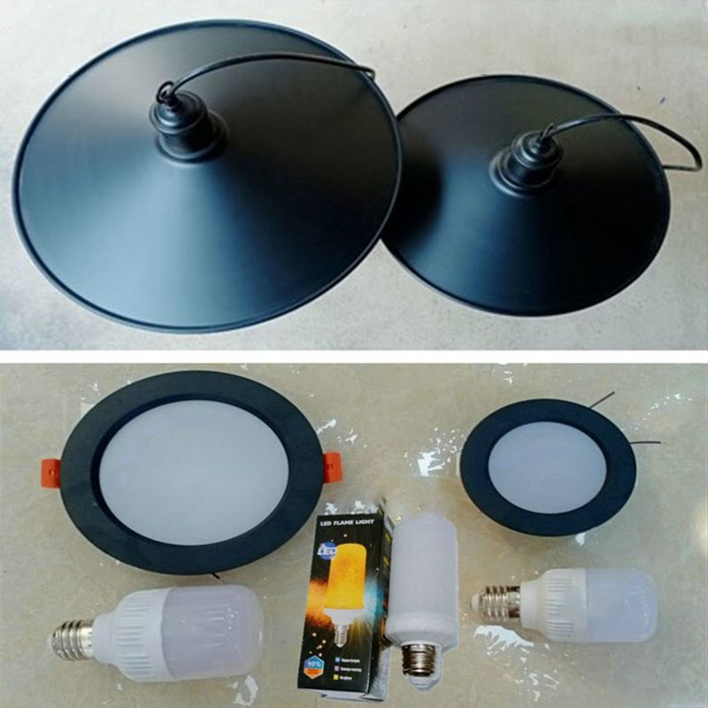 Sospensione in metallo a sospensione luce ombreggiata in stile industriale Apparecchio di illuminazione a sospensione per ristorante