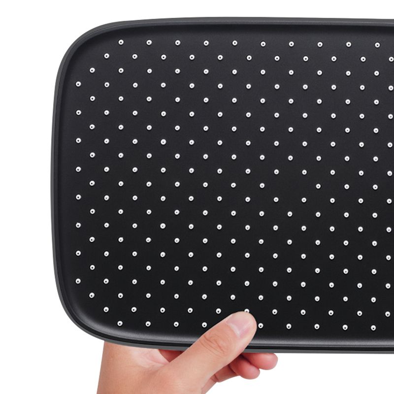 Contemporary Shower System Slide Bar Dual Shower Head Wall Mounted Shower Set